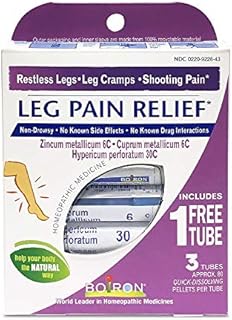 Boiron Leg Pain Relief for Relief from Restless Legs, Leg Cramps, and Shooting Pain - 3 Count (240 Pellets)
