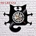 Produktbild txyang Cat Vinyl Record Designed Wall Clock Unique Home Room Wall Decor Best Gift for Him or Her Girlfriend or Boyfriend (Cats)