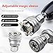 Abruga Upgraded Adjustable Universal Socket Wrench, Manual Socket Wrench, Multifunctional Sleeve, 10mm-19mm Universal Sockets Tools for 3/8