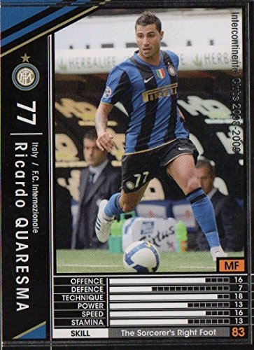 Amazon.co.jp: WCCF/08-09/インテル/黒/249/リカルド・クアレスマ