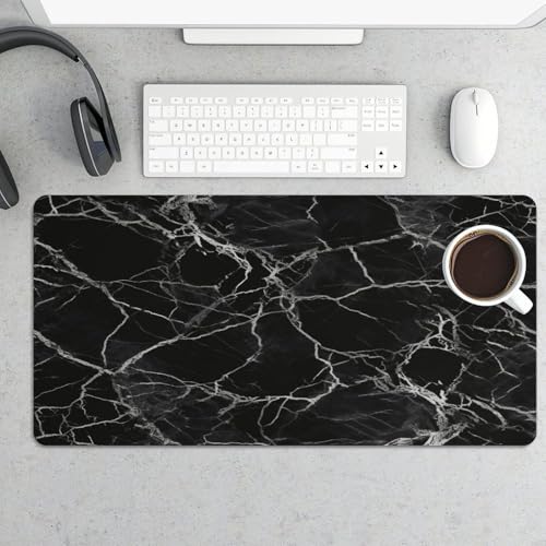Black Marble Desk Pad impermeable y antideslizante miniatura 5