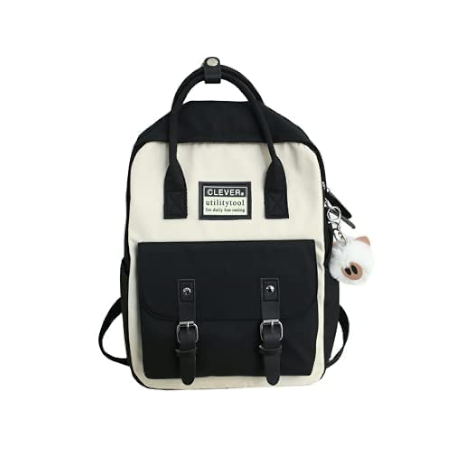 GGOOB Aesthetic Backpack Cute Kawaii Backpack for School Backpack Cute Aesthetic (black)