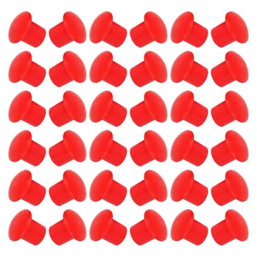 Tapones de hongo para varillas rojos contra accidentes de obra
