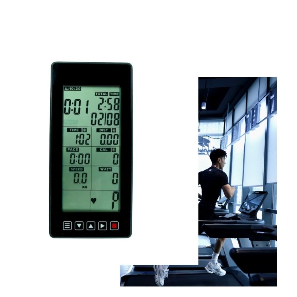 Ciclocomputador para ventilador de bicicleta, gimnasio sin accionamiento, monitor con tiempo, velocidad, distancia, calorías, pantalla impermeable de aleación de aluminio y ABS