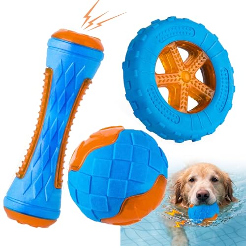 Set de 3 juguetes flotantes para perros resistentes miniatura 1
