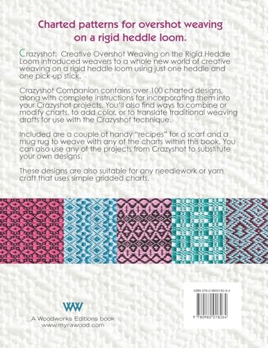 Crazyshot Companion: Charted Designs for Overshot Weaving on the Rigid Heddle Loom - Image 2