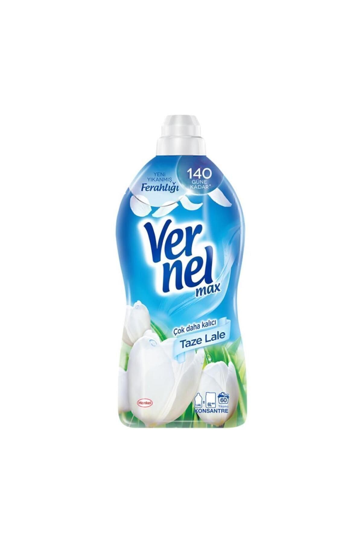 Vernel max Taze Lale Kokulu 60 Yıkama Konsantre Çamaşır Yumuşatıcısı (1 x 1440 mL)