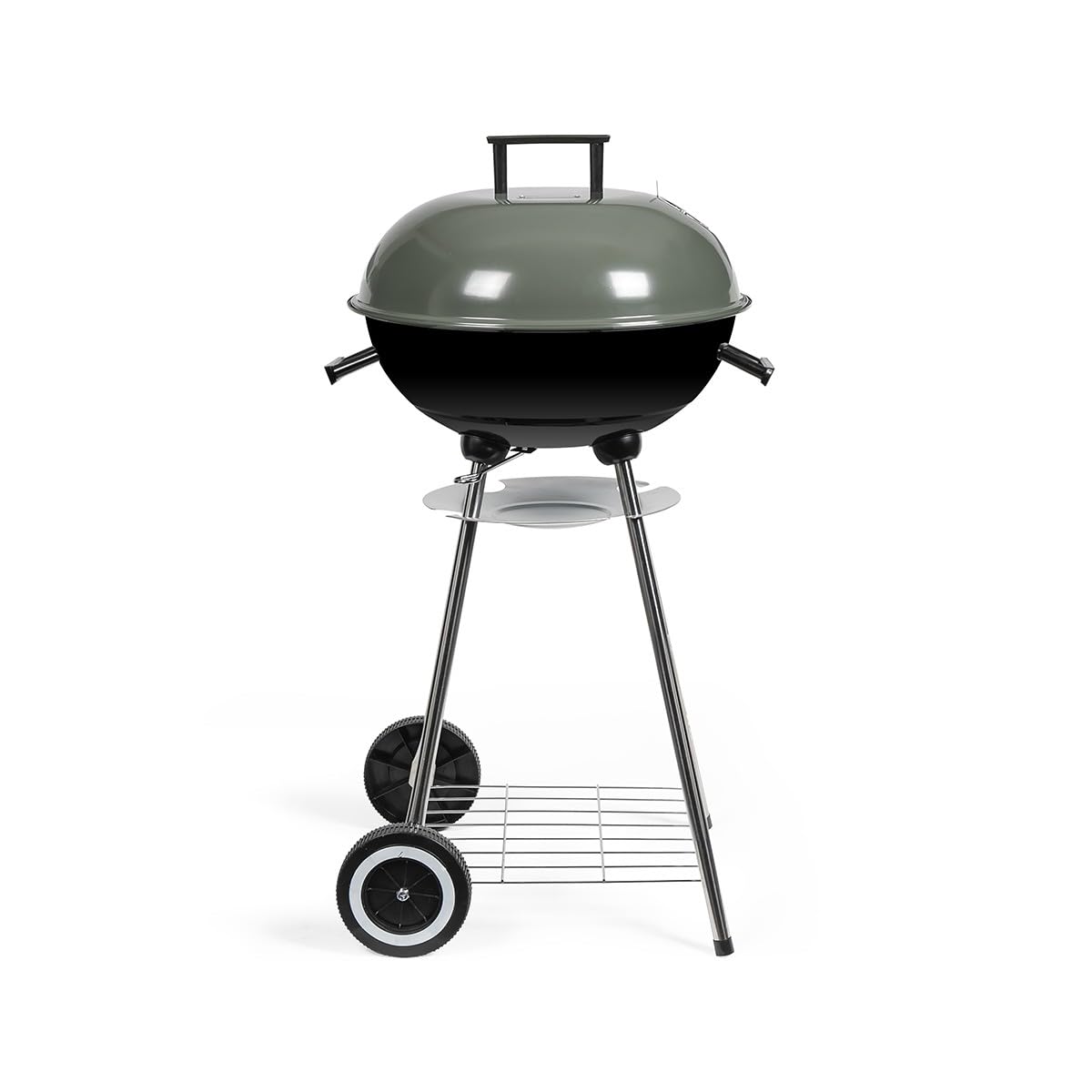 Barbecue a charbon - LIVOO - DOC172K - ø41 cm - Grille en acier chromé - Hauteur 69,5 cm - Poignées - 2 roues crantées