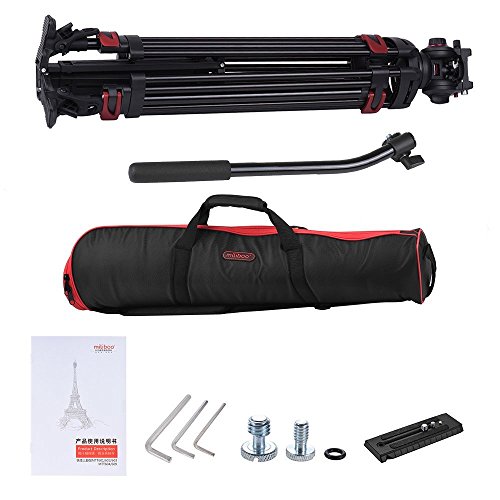 miliboo MTT609A Kamera-/Video-Stativ aus robustem Aluminium, für Camcorder/DSLR, professionelles Einbeinstativ, 168,9 cm… – Bild 8