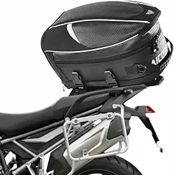 Baú Mochila para Moto Baslu 21L – Impermeável, Porta Capacete, Bolsa Traseira excelente para Viagem e Uso Diário