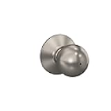 F40 ORB 619 Orbit Door Knob, Bed & Bath Privacy Lock, Satin Nickel