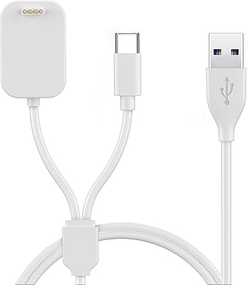 GEORDGY 2 in 1 Charger Compatible with Version Gizmo Watch 2/Care Smart Watch Charger Dock, Portable Magnetic Charging Cord 3.93Ft USB Type C Replacement Cable Accessories for Gizmo/Gabb Watch Kids