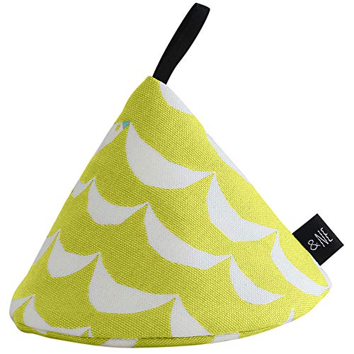 アンドエヌイー(&NE) 三角鍋つかみ 波ことり イエロー NHK-048-NKYE 小