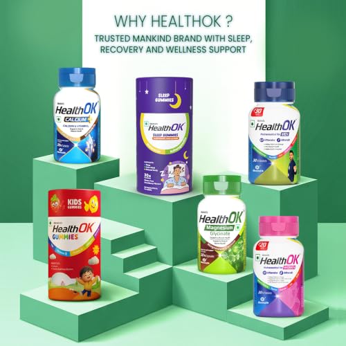 Image of Mankind's Health OK Magnesium Glycinate Supplements | Supports Muscle & Nerve Health | High Absorption | 30 Tablets