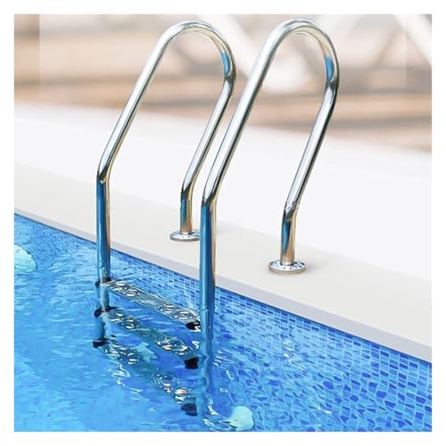 Escalera para piscina acero inoxidable 3 peldaños miniatura 1