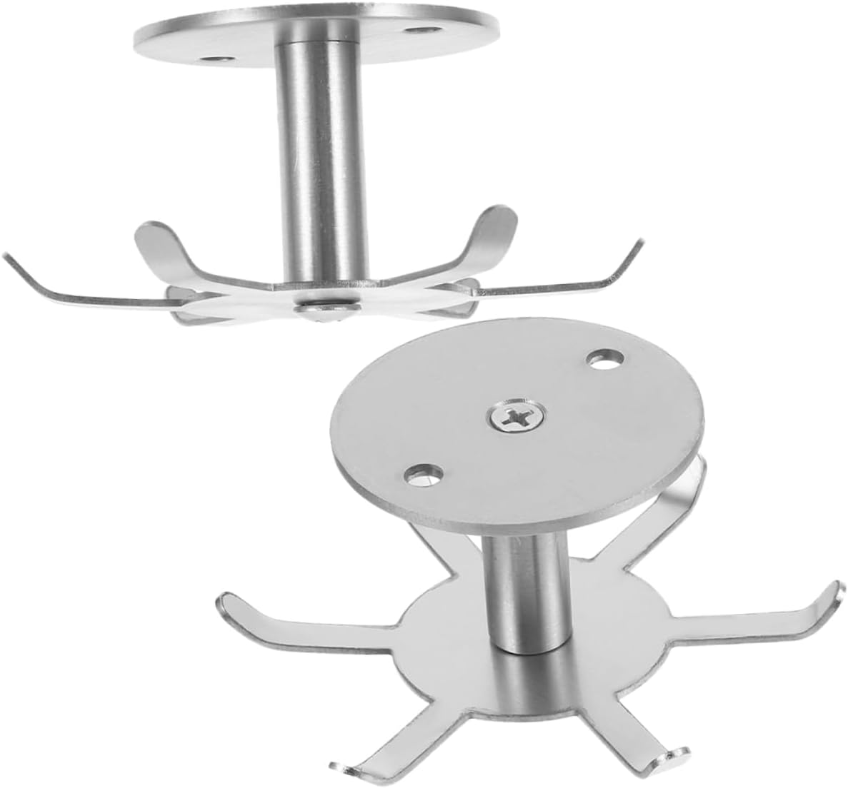 5sets Heavy Duty Rotating Mount Under Cabinet Kitchen Cutlery Hook Kitchen Utensil Rack Multi-use Hanger Storage 2pcs*5