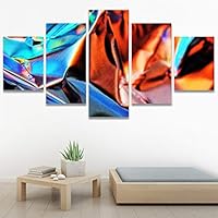 SIGNWIN 5 Panel Canvas Wall Art Bubbling Up for Home Decorations Ready to Hang - 60