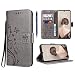 Produktbild Yokata Hülle für Huawei P30 Pro Handyhülle Leder Hülle PU Wallet Case Flip Schmetterling Ledertasche Lederhülle Klapphülle Bumper Magnetisch Standfunktion Tasche Schutzhülle - Grau