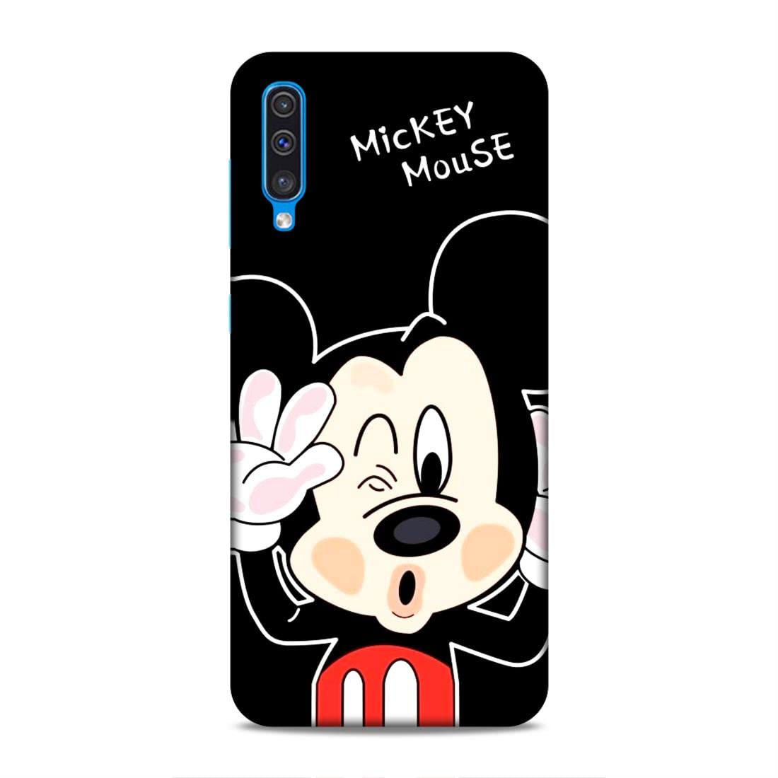 Lucent Crafts Mobile Back Cover Compatible for Samsung Galaxy A50 (Mickey Mouse Love Theme Printed) Shockproof | Lightweight | Slim-fit