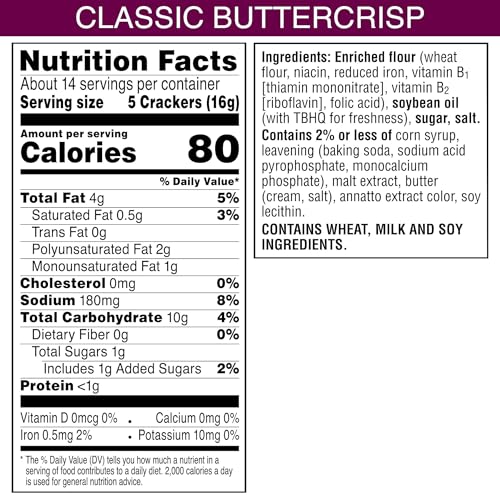 Toasteds Crackers, Party Snacks, Lunch Snacks, Classic Buttercrisp (6 Boxes) - image 2