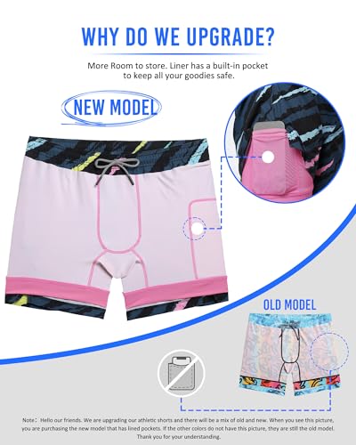 Image of maamgic Mens 5 inch Gym Running Shorts for Men 2 in 1 Quick Dry Workout Athletic Shorts