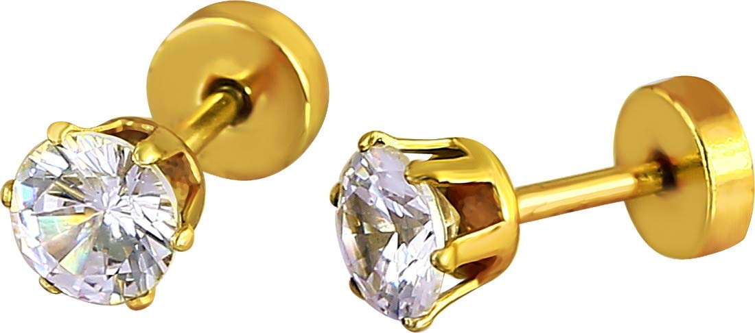 MEENAZ Piercing Men Jewellery Diamond Studs Hoop Earings/Ear rings Earrings For Men/Boys/Gents/Girls/Boyfriend Girlfriend Unisex - BALI-M9196 (B0839NPX63) Amazon Price History, Amazon Price Tracker