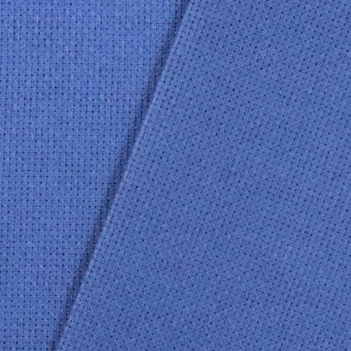 Image of KCS 16 Count Cotton Cross Stitch Aida Cloth Fabric (Jeans Blue, 19 inch x 28 inch)