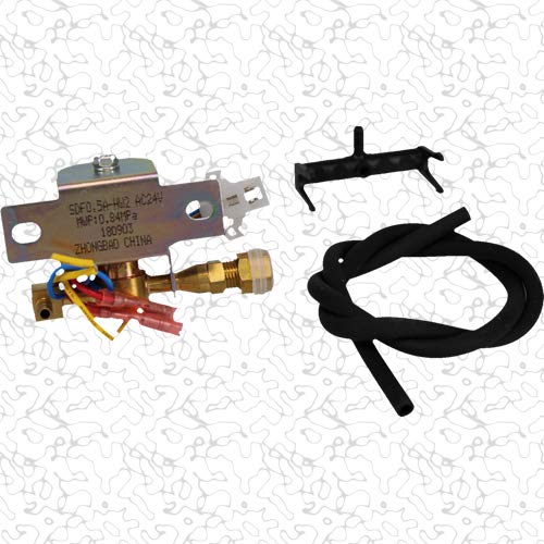 HYWL HE365 OEM Upgraded Replacement Solenoid Valve Assembly Kit - Brass Body - 2 Ports - 1/2 in Threaded Inlet - NPT Outlet - HVAC Control Valve