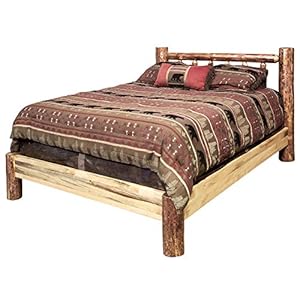 Montana Woodworks Glacier Country Collection California King Bed Platform, Stain & Clear Lacquer Finish Montana Woodworks Glacier Country Collection California King Bed Platform Stain Clear Lacquer Finish