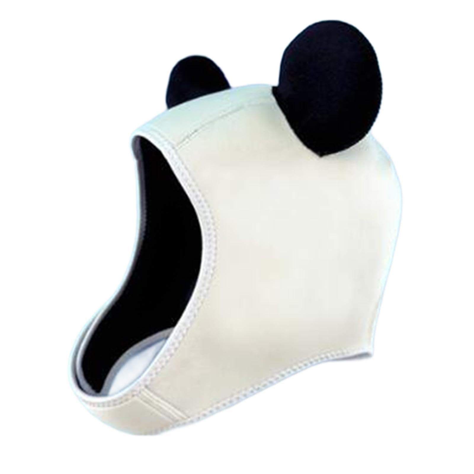 Comodo Cappuccio da Nuoto in Neoprene a Forma di Panda per Avventure Acquatiche.