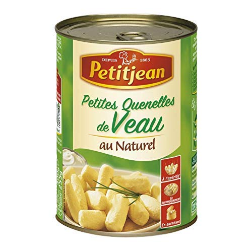 Petitjean - Lote de 4 albóndigas de ternera naturales, 400 g