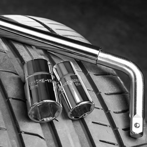 Image of BIG RED T39234-1 Telescoping Wheel Lug Nut Wrench 11 /16 inch, 3 /4 inch, 13 /16 inch, 7 /8 inch with Double-Sided Lug Nut Sockets