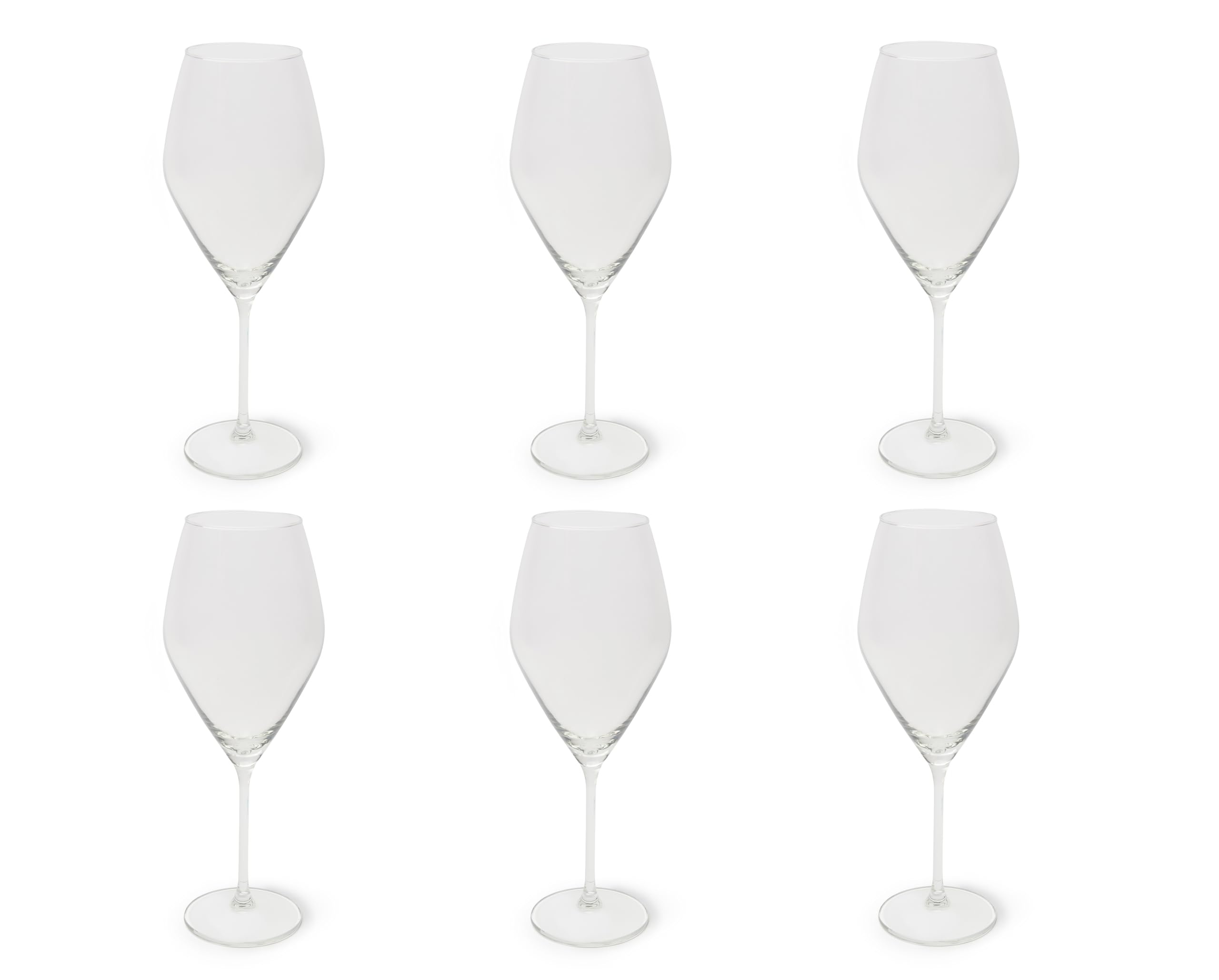 Excelsa Asti - Copas de vino de cristal, juego de 6 unidades
