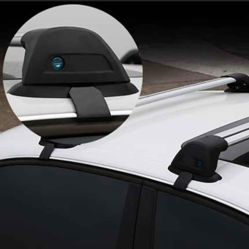 2Stück Auto Dachträger für Smart 451 453 Fortwo Forfour, Aluminium Fahrradträger Dachboxen Dachgepäckablage Außen Styling Zubehör,A/451 fortwo