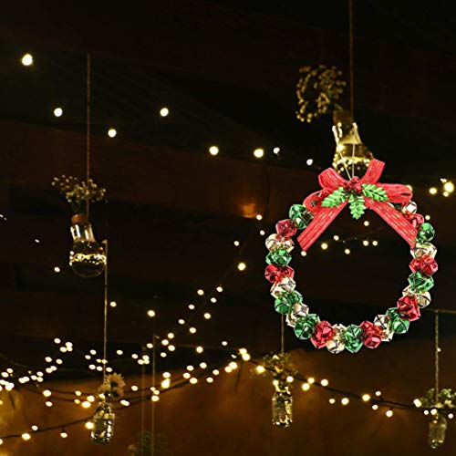 Tendycoco Christmas Metal Jingle Bell Wreath Ornament Christmas Hanging Wreath For Christmas Indoor Outdoor Wall Decor #TOP2