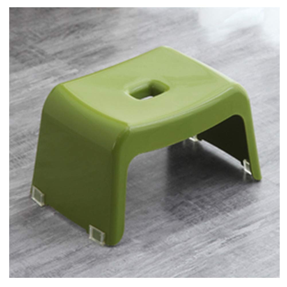 Petit repose-pieds vert anti-fatigue pour le salon | Tabouret bas étanche de douche