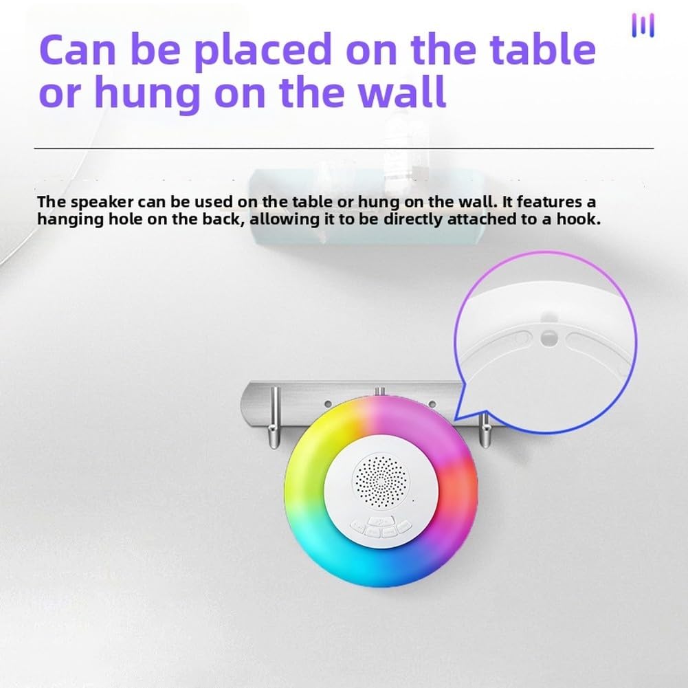 Altavoz flotante LED compatible con luz ambiental impermeable para piscina, playa, fiesta al aire libre