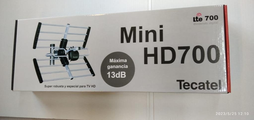 Tecatel Antena UHF Mini HD g=13 db LTE 700
