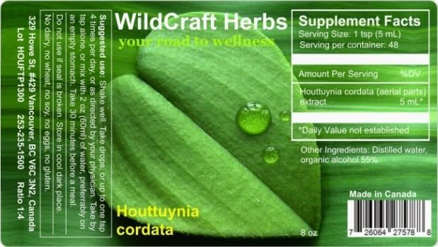 Miniatura 5 de Extracto de tintura de hierbas Houttuynia Cordata 8 oz