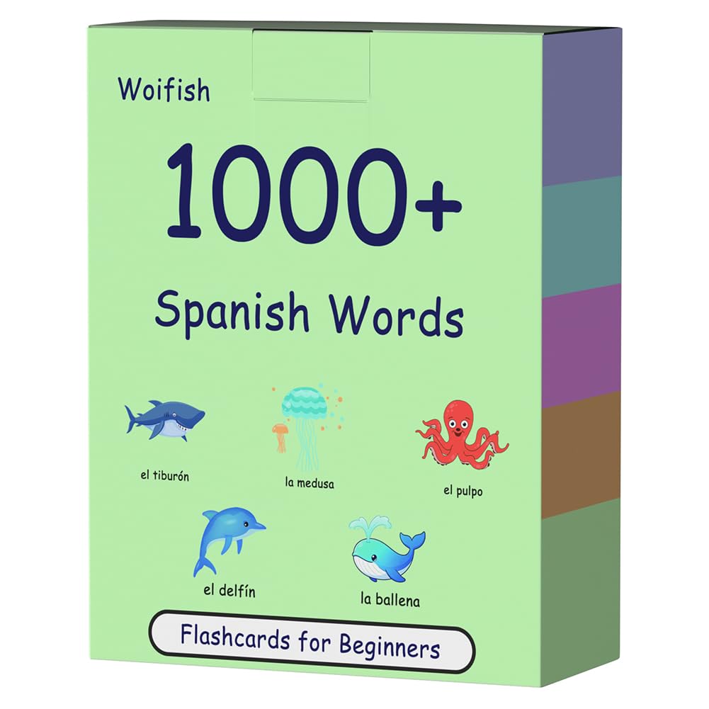 1000 schede flash con parole spagnole comuni per principianti