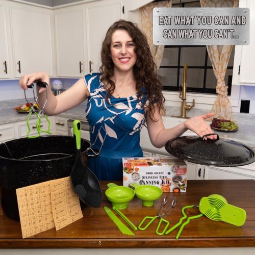 Canning Supplies-24 Qt. Water Bath Canning Pot with Rack & Lid -Starter Kits Set for Beginners - Stainless Steel Water Bath Canner Kit & Rack-Rack, XL Ladle, Measuring Cups, Kitchen Funnel by Supa Ant - Image 2