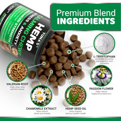 Hemp Calming Chews for Dogs - 240 Treats - Advanced Dog Calming Chews - Image 5