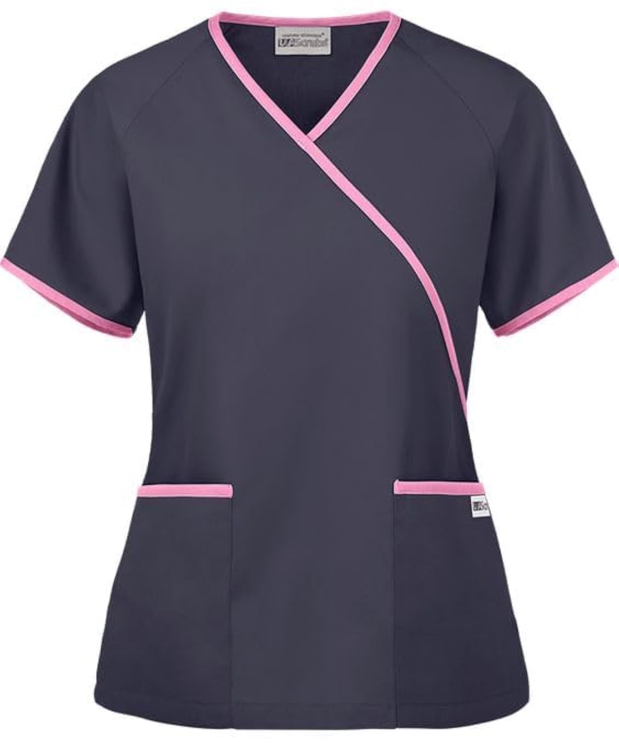 Scrub Suit for Nurse, Beautician, Housemaid Uniform with Piping