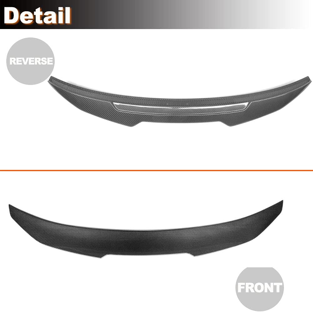 Real Carbon Fiber Trunk Spoiler Fits for Audi A3 Sedan 2020-2021 Factory Outlet Dry Carbon Fiber Rear Boot Lid Duckbill Highkick Wing Lip