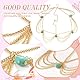 4 Stück Kopfkette Gold Damen, FUKPO Boho Kopfkette Gold Hippie Orientalisch Kopfschmuck Gold Sonne, Goldene Kopfkette Haarkette Hochzeit Braut Haarschmuck Quasten Stirnband Haarband Festival Mädchen