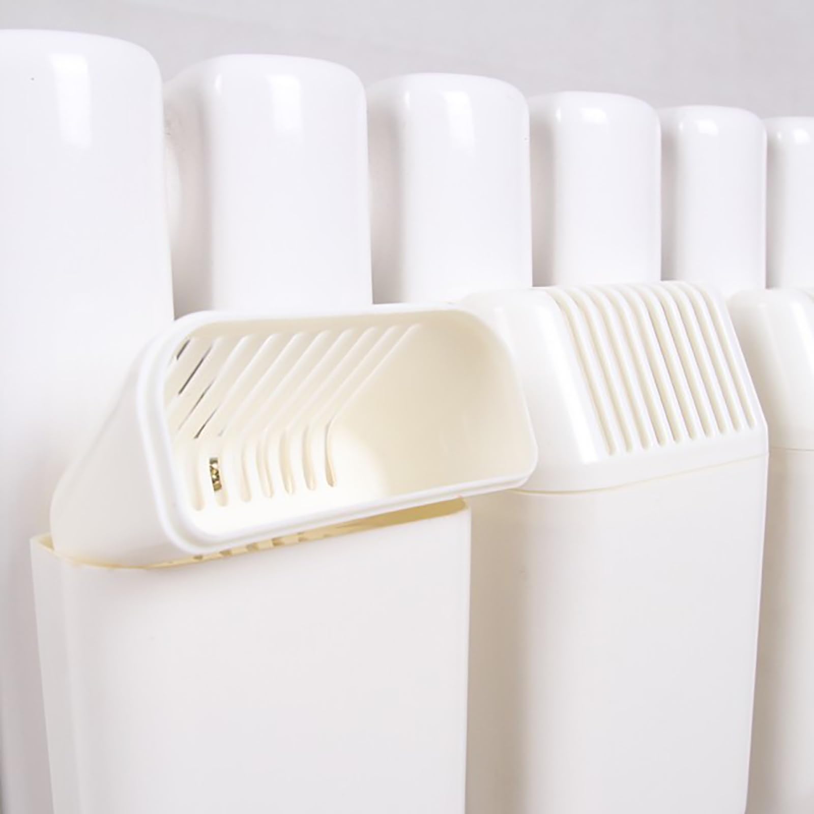 Humificador Radiadores Colgar Humidificador Sostenible, Apto para Todos los Calentadores, Fácil de Instalar para un Ambiente Más Agradable(White-3PCS)