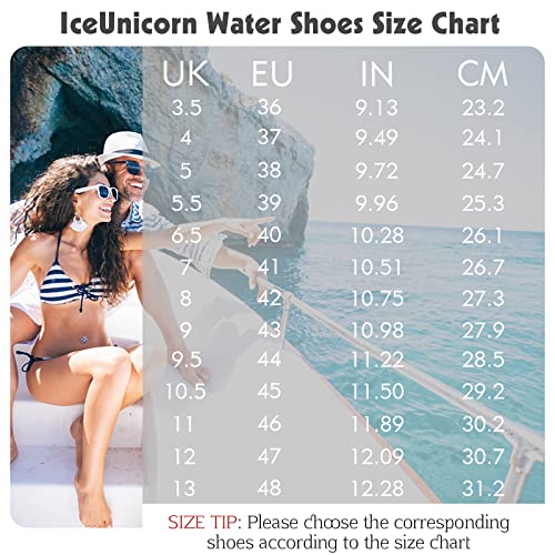 Schwimmschuhe Unisex Damen Herren Strandschuhe Aquaschuhe Badeschuhe Wasserschuhe Barfussschuhe Surfschuhe Sommer für Yoga, See, Strand, Garten - Image 6