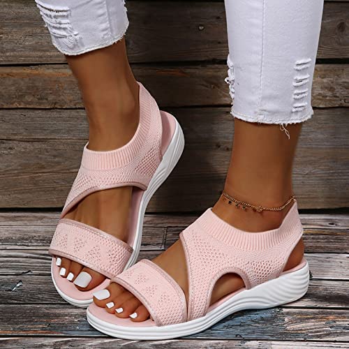Sandalias cómodas para caminar de mujer, calzado fresco de verano para playa y viajes 6