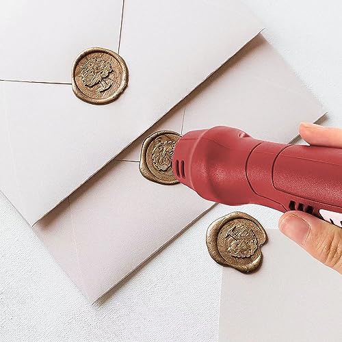 Unoyx Cordless Heat Gun For Crafts,600℉Fast Heating,Rechargeable Mini Hot Air Gun For Shrink Wrapping,Epoxy Resin,Vinyl Wrap,Electronics,Candle Making,Embossing,Phone Repair,Diy Red thumb #5