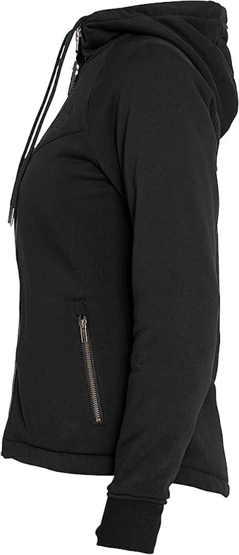 John Doe XTM 2.0 Damska bluza z kapturem na zamek błyskawiczny, czarny, XL